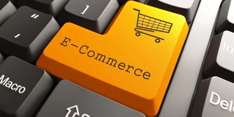 botão e-commerce no teclado